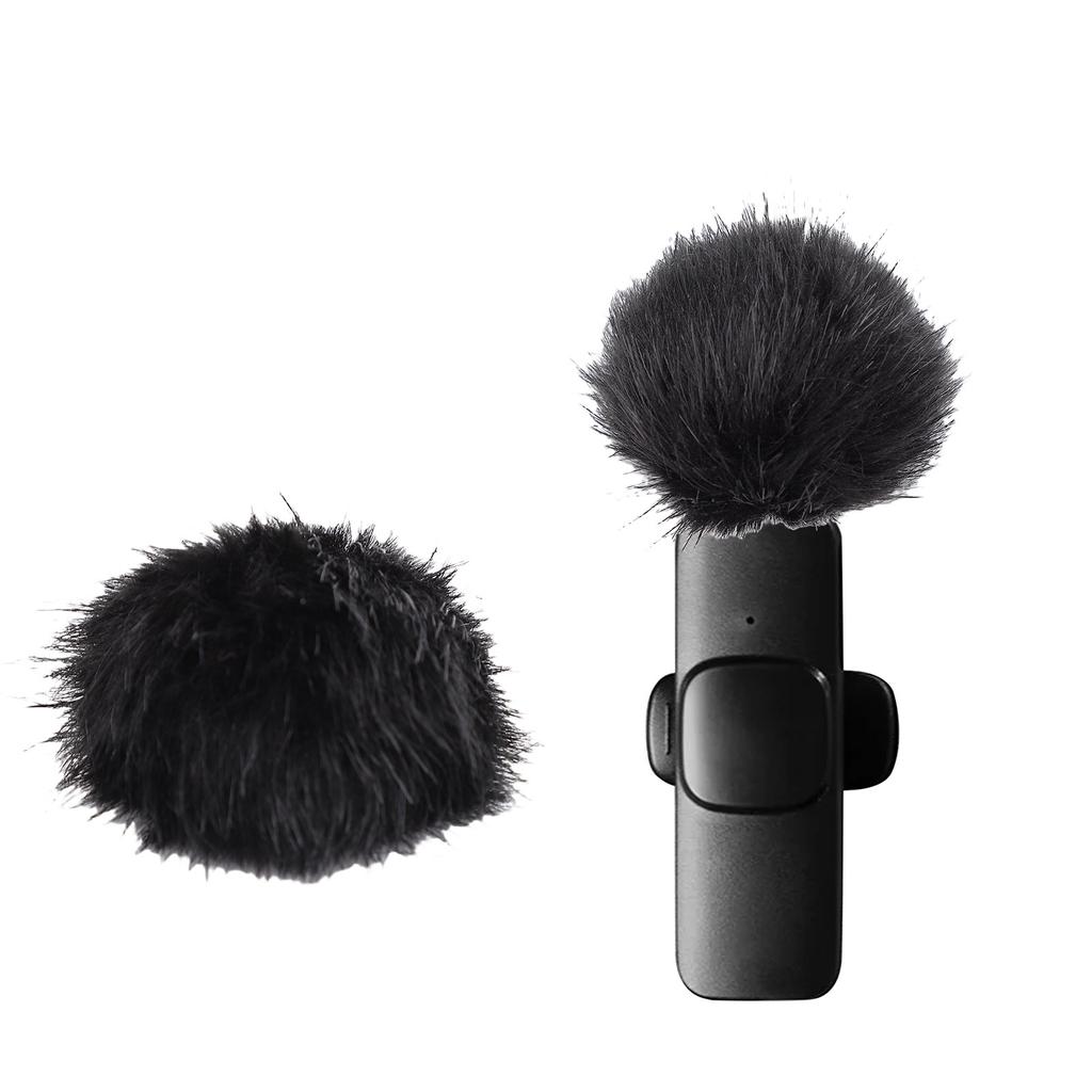 2PCS Mic Pop Filter Ambient Noise Reduction Furry Microphone Windscreen Improve Sound Quality