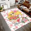 Custom Candy Candy Mat Personalized Name, Polyester Washable Indoor Entryway Rug, Gift for Christmas, Easter, Thanksgiving Day