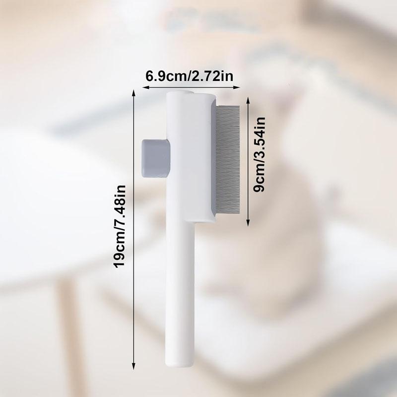 

Расческа для удаления шерсти домашних животных, Щетка для кошек с кнопкой сброса, Самоочищающаяся щетка для ухода за домашними животными 1PC