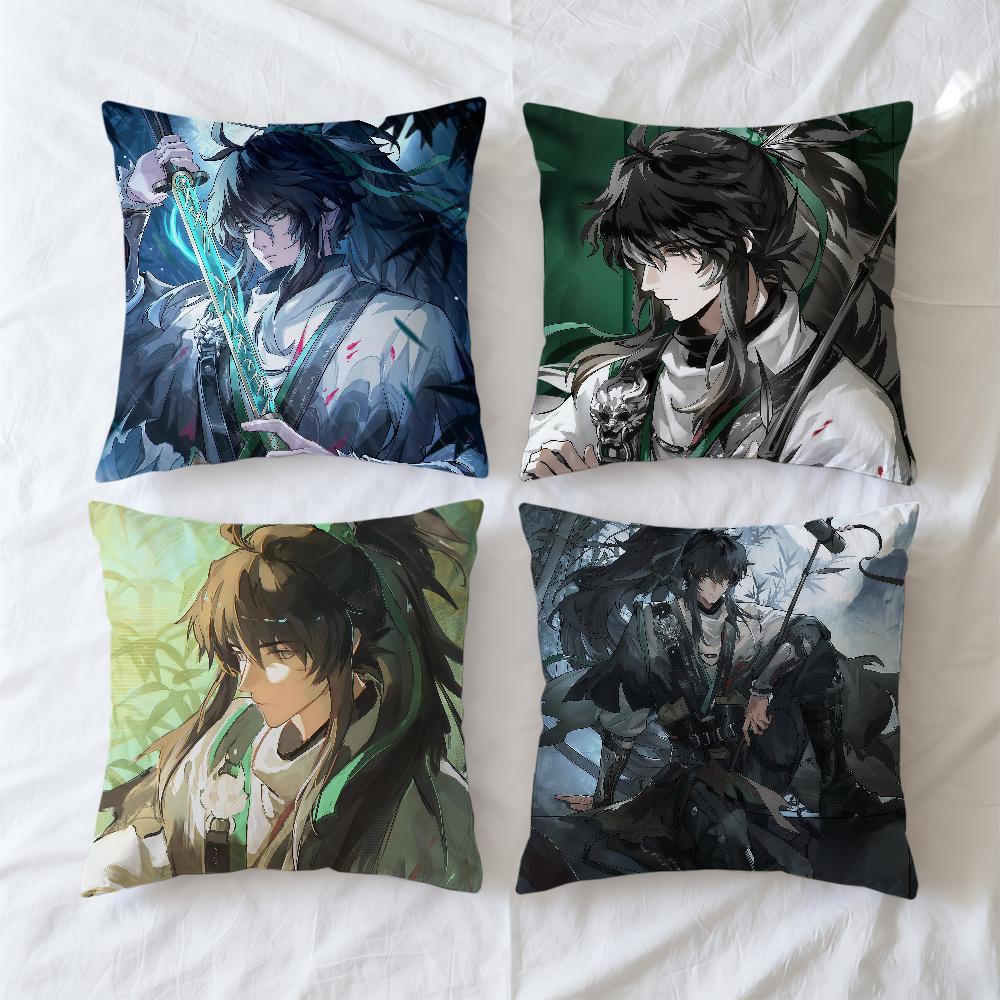 Cushion Qiuyuan Cover Soft Case For Wuthering Sofa Waves Living Room Home Comfortable Office Decor Protective Pillow Covers