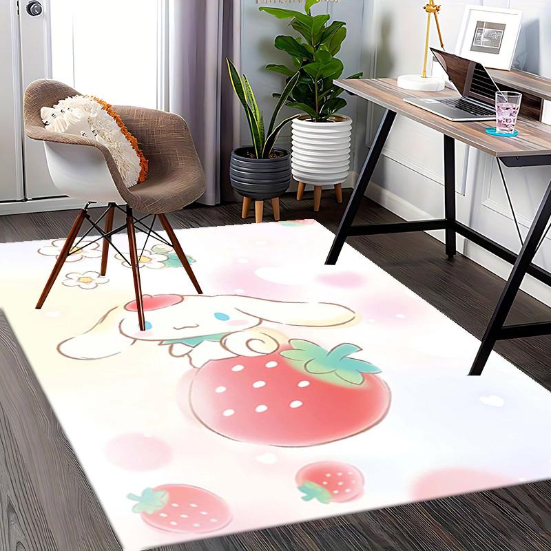 Anime Cartoon Design Chair Mat - Non-Slip Carpet for Office Chairs, Home Decor, Living Room, Bedroom, Game Room & Dormitory (Seasonal Gift).E045