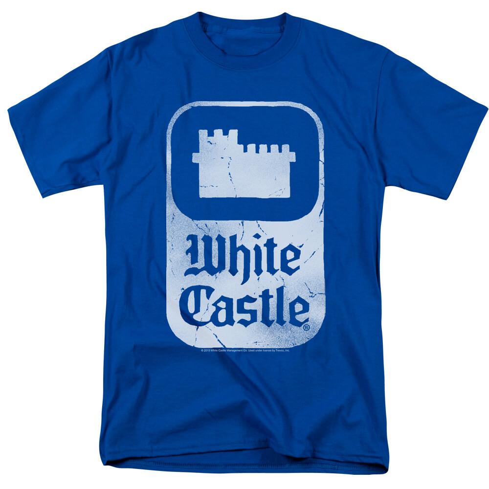 White Castle Classic Logo T Shirt Mens Licensed Hamburger Tee Royal Blue XXL