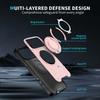 For iPhone 17 Pro Max Case Compatible with MagSafe Rotating Ring Kickstand PC + TPU Shockproof Phone Cover