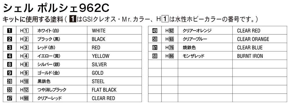 Hasegawa Shell Porsche 962C Plastic Model 20337 1/24