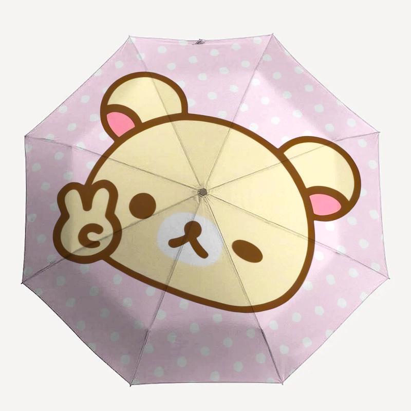 1pc Cute Bear Cartoon Suitable for All Seasons UmbrellaFP136