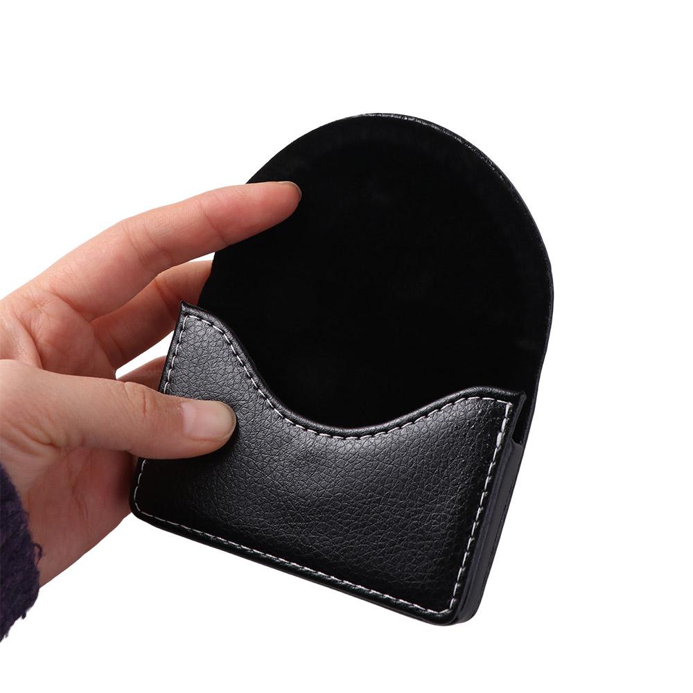 High Quality PU Leather Card Case Magnetic Buckle ID Card Holder Fashion Business Card Holder  Gift
