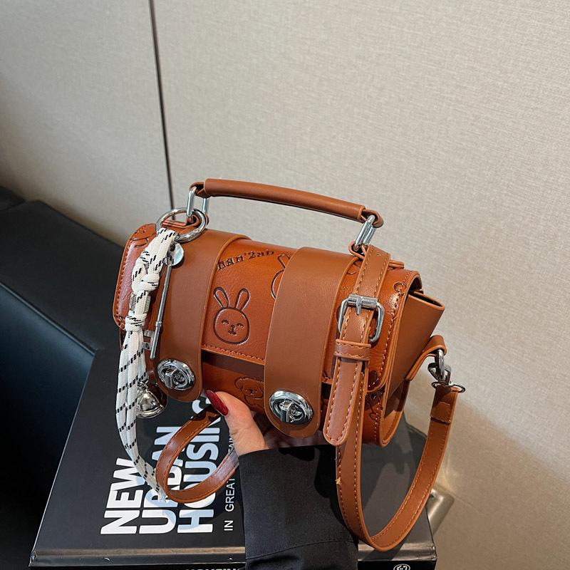 Versatile hand carry small bag women's new trendy fashion texture pillow bag high-end single shoulder messenger bag