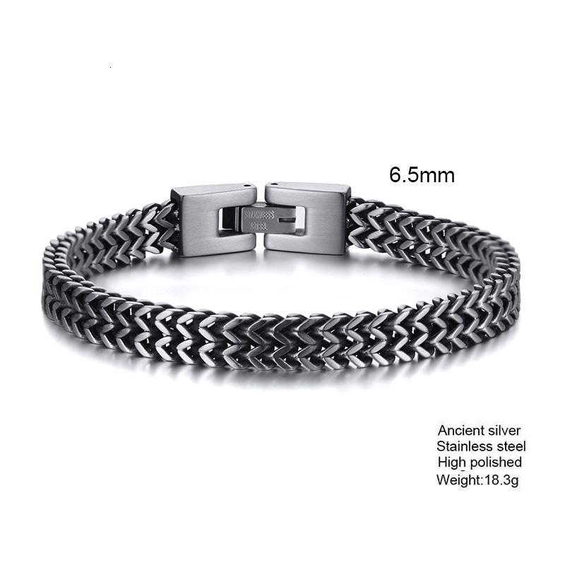 Stylish Stainless Steel Bali Foxtail Chain Bracelet for Men,Double Franco Link Chain Bracelets,Male Jewelry Gift for Dad Son