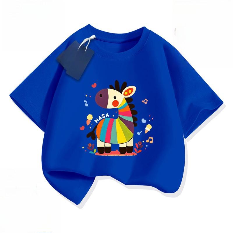 Children's short sleeved T-shirt for the Year of the Horse, used for New Year's speeches