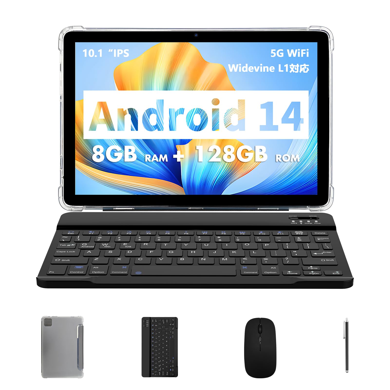 

Планшет VASOUN TAB11 Android 14 з 8 ГБ ОЗУ 4 ГБ 128 ГБ ОЗУ 1 ТБ WiFi Widevine 8000 мАг Пам ять 5G WiFi 6 BT IPS Планшет із захисним чохлом і стилусом 10-дюймовий сірий колір