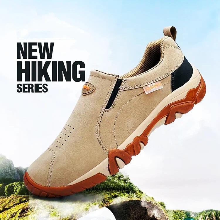 Senior Fitness Walking Shoes - Men's Outdoor Hiking Shoes - Wicking and Breathable - 4 Colors