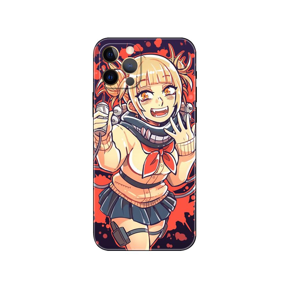 Süße Himiko Toga Anime Handyhülle für iPhone 5 5s 2020se 6 6s 7 8 plus x 10 XR XS 11 12 13 mini pro MAX schwarze TPU-Rückseite