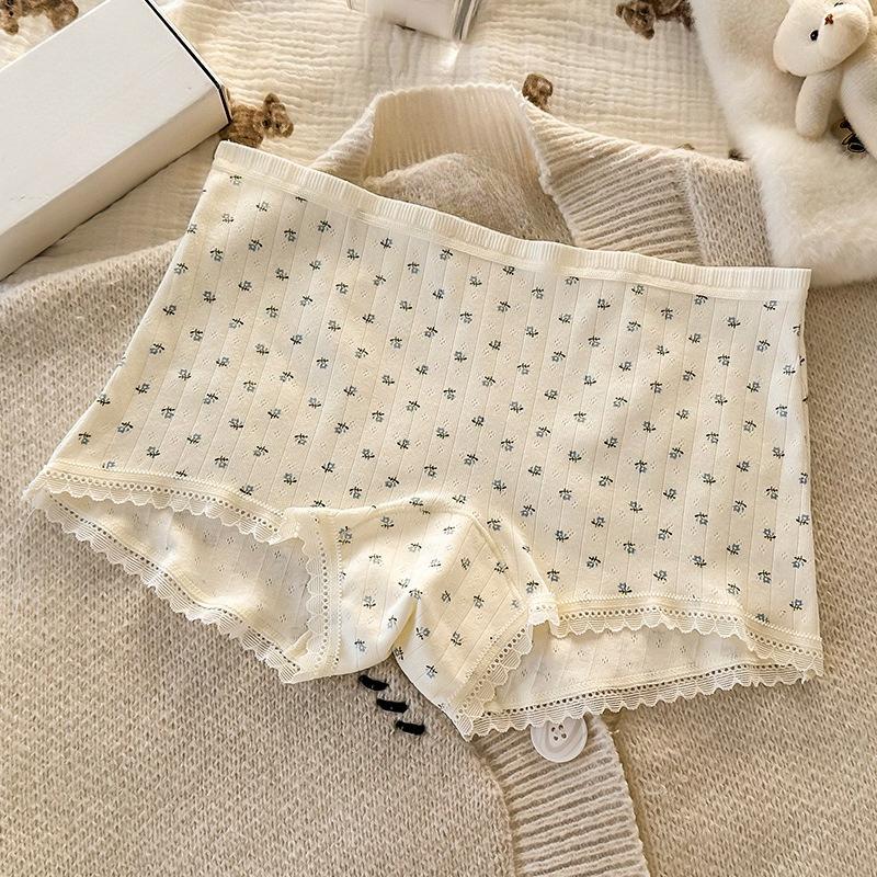 Women's Spring and Summer Thin Fashion New Cotton Crotch Safety Briefs