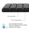  308 35 Keys Numeric Keypad Rechargeable Wireless   Thin Keyboard Compatible with   5.0(Black )