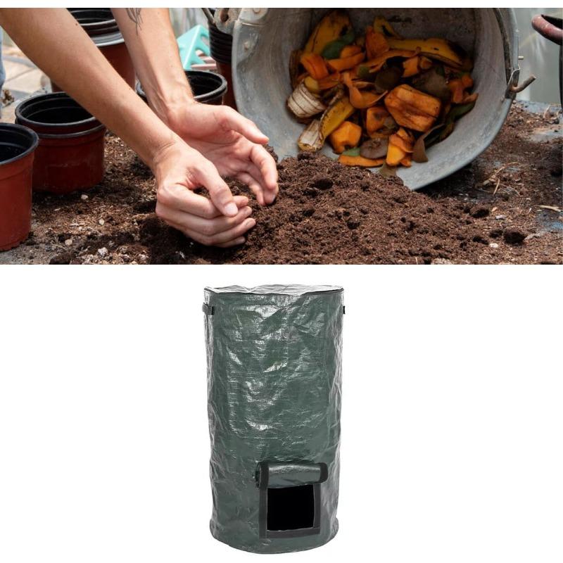 Reuseable Garden Waste Can Reuseable Garden Leaf Waste Can Yard Compost Bin for Fruit Kitchen Waste Grower