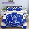 Everton F.C Pattern Bedding,Quilt Set Quilt Cover Pillowcase Home Birthday Gift(1 * duvet cover + 2 * pillowcase, without core)