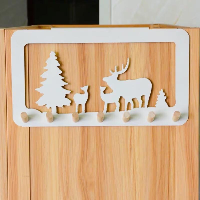 Decorative Deer Refrigerator Side Hook Rack