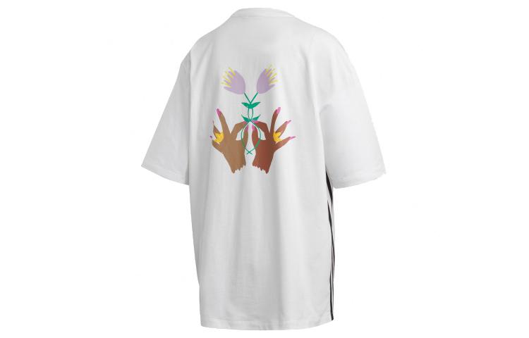 Adidas Originals T Shirts Women s Crew Neck Moderate Straight Fit FL4066 36