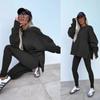 2026 New Spring Women's Casual Skinny Pants Loose Hoodie Set 2 Piece Outfit