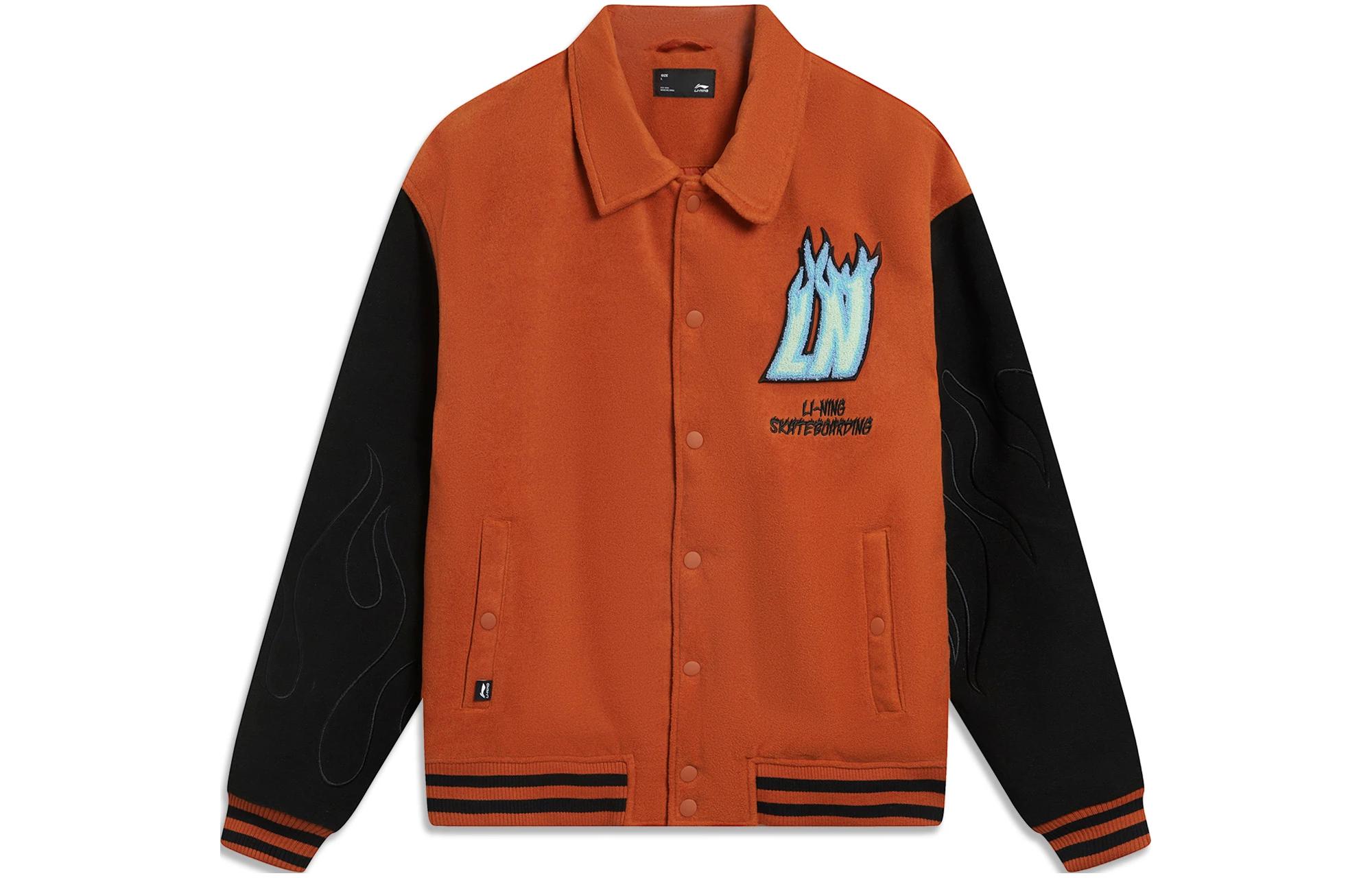 Li Ning Skateboard Jacket Men s Tea Red Black AFDT697-1 L