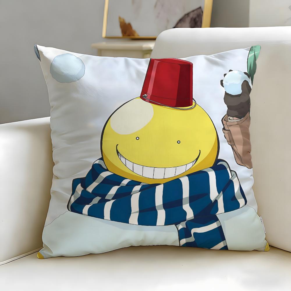 Federa Cuscino Anime Assassination Classroom Morbida Facile da Lavare Versatile per Divano Letto Viaggio e Ufficio