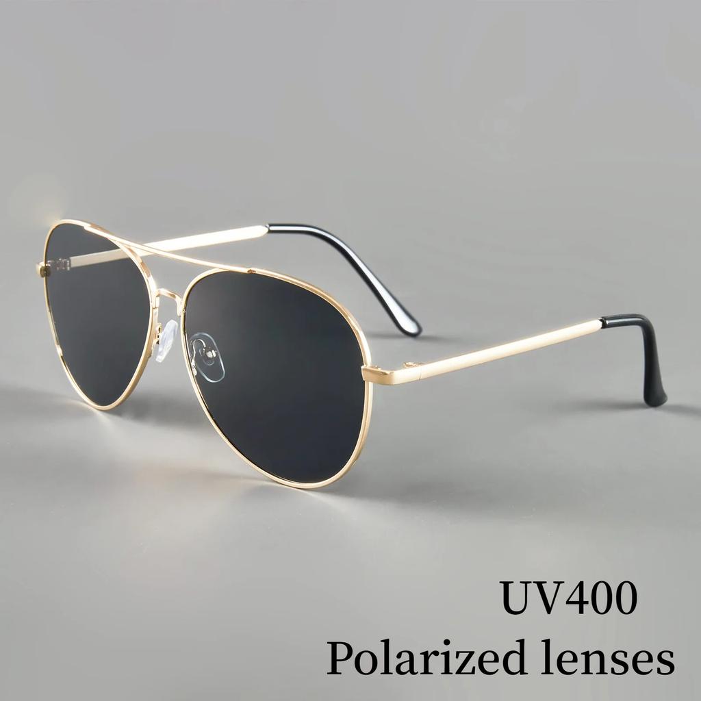Man's Driving Polarized Sunglasses Pilot Toad Frame Myopia Glasses UV400 Anti UV Motorcycle Beach Shades Eyewear 0 To -4.0