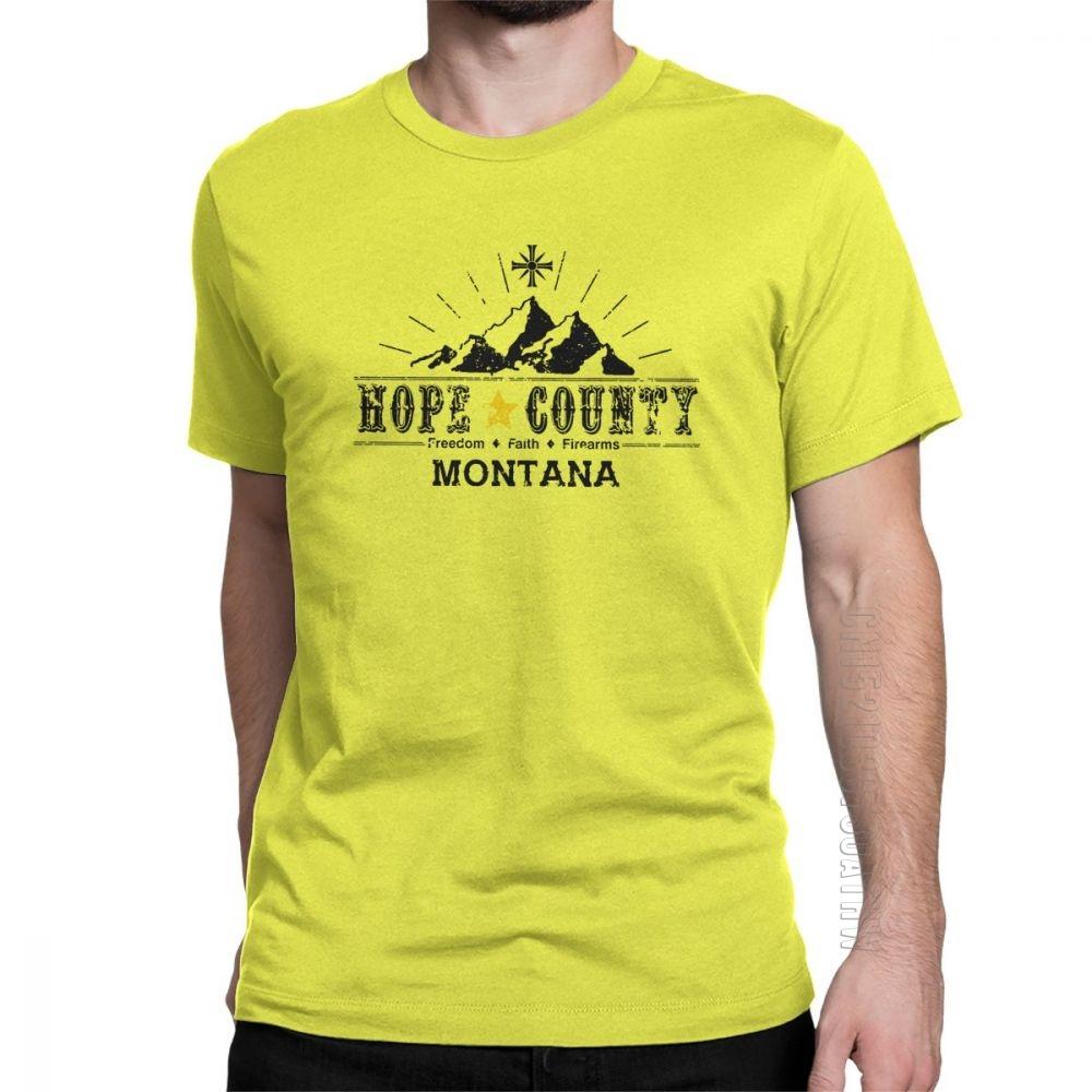 Far Cry T-Shirt Spiel John Seed Hope County Kreuz Mann T-Shirts Hipster 100% Baumwolle Kurze Ärmel T-Shirt Normale Kleidung