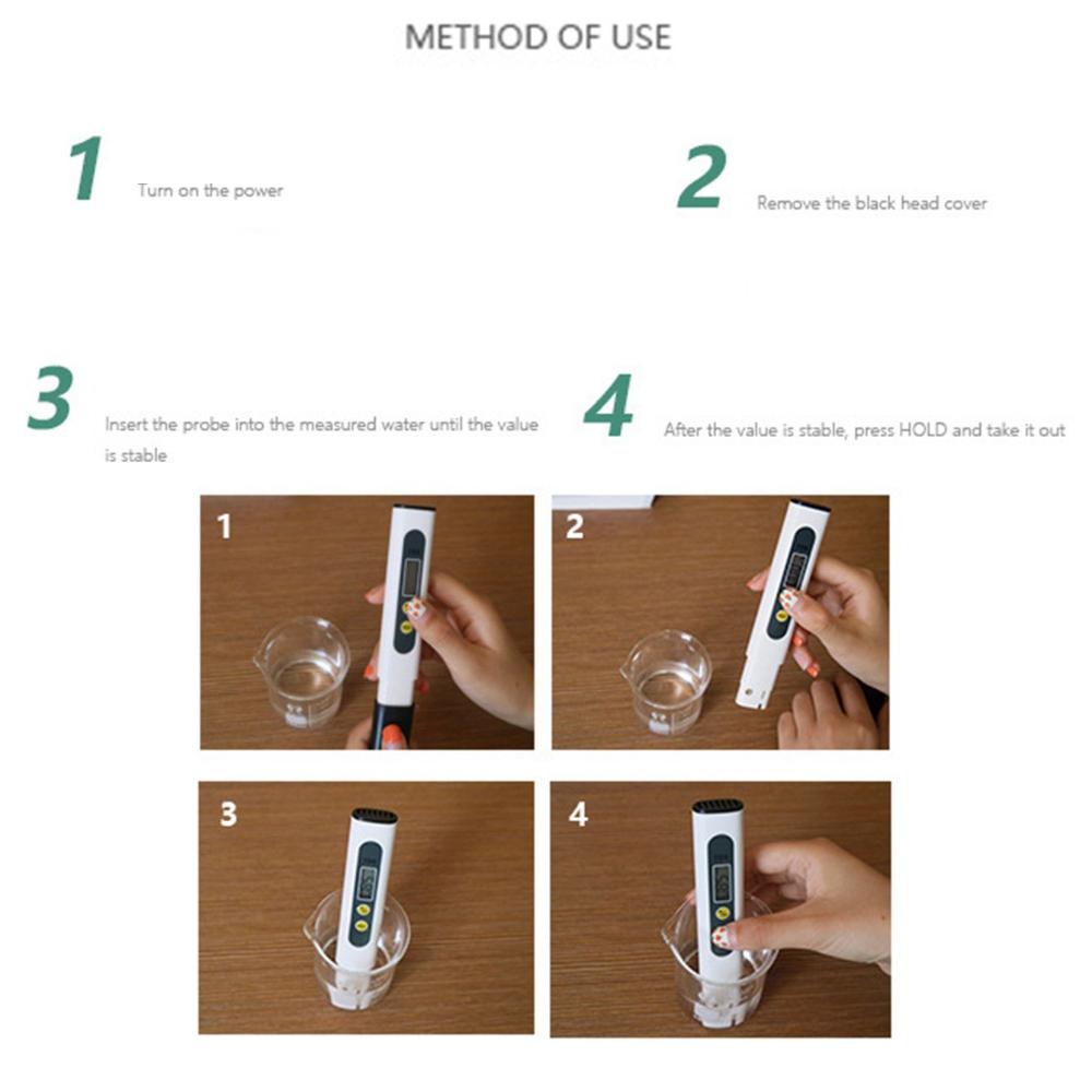 Quality Self-provided Battery Water Monitor Water Tester Water Purity Analyzers Water PH Meters Pen