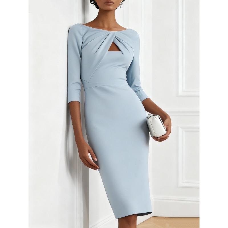 Autumn Elegant Temperament Slim Dress Slim Party Dress Dress Woman