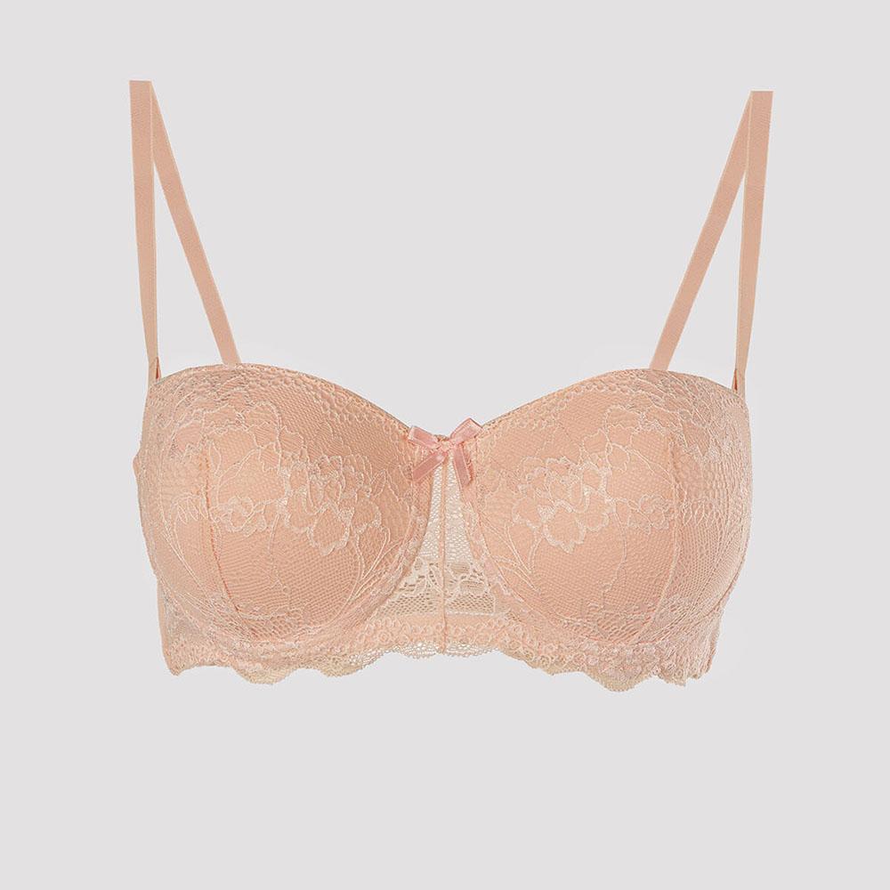 

NBB Женский поддерживающий бюстгальтер лососевого цвета с кружевным бюстгальтером