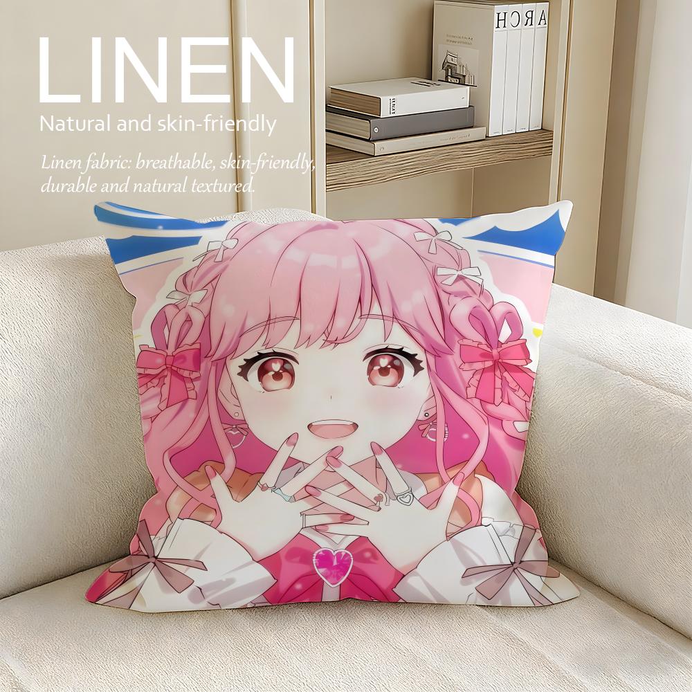 Cute Himitsu No AiPri Cushion Cover Pillowcase Set Pcs X X Breathable Washable Sofa Cushion Cover