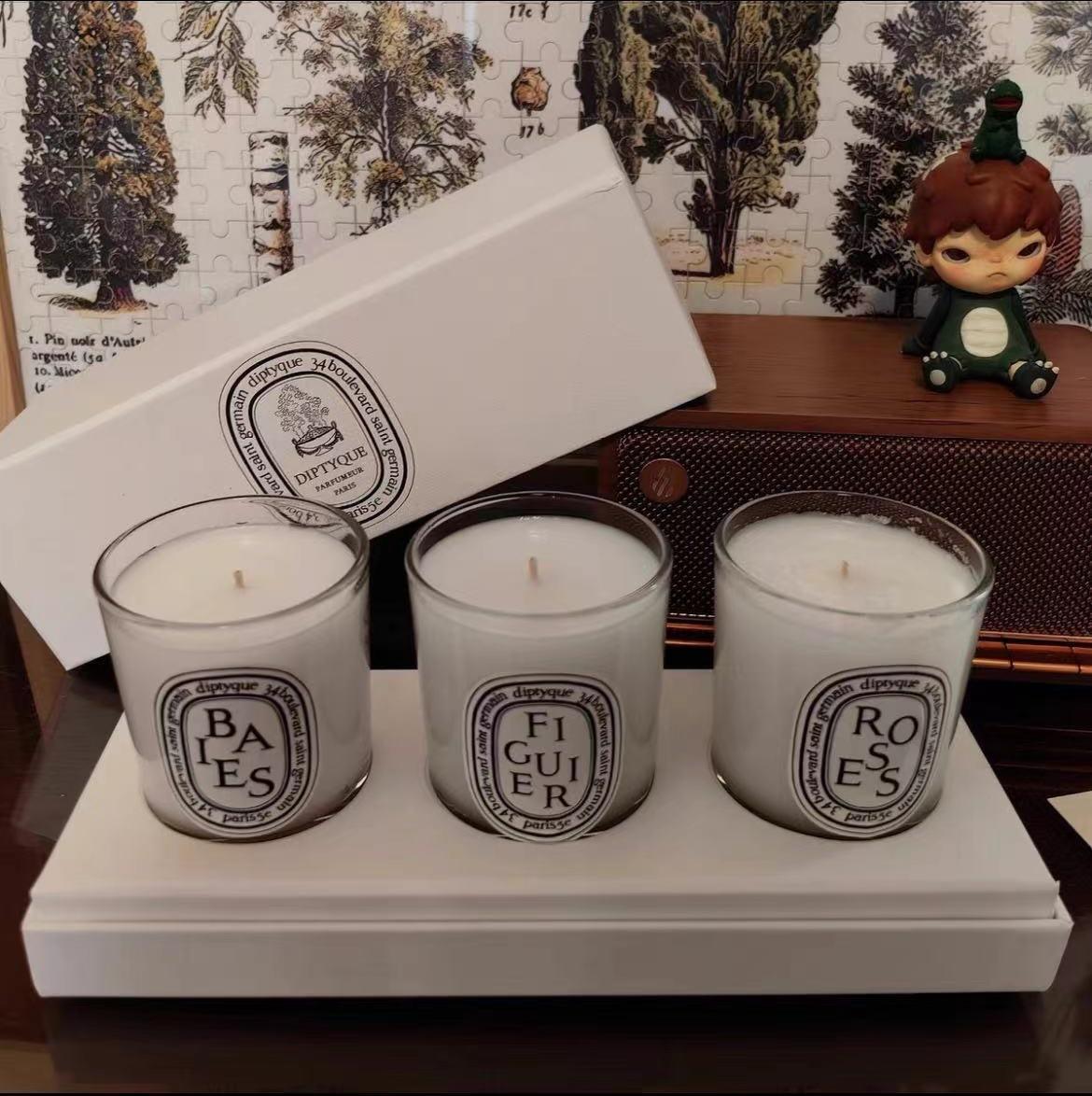 

Household Aromatherapy Candles Burn-resistant Large Jar Candle Gift Fragrance Gift Box Bedroom Aromatherapy Atmosphere High-end Gift Classic three-piece set