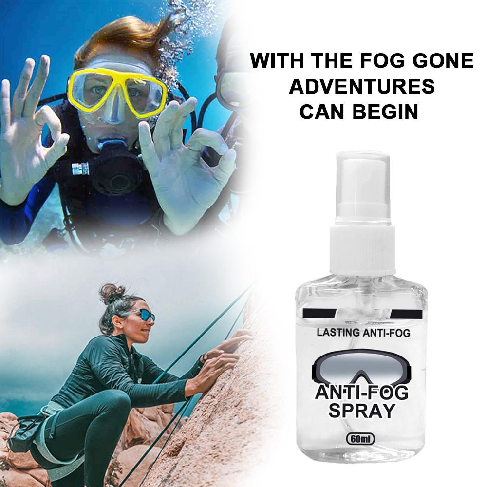 Anti Fog Spray Eyeglass Lens Cleaner Long Lasting Defogger for Glasses Goggles Ski Masks Mirrors and Windows