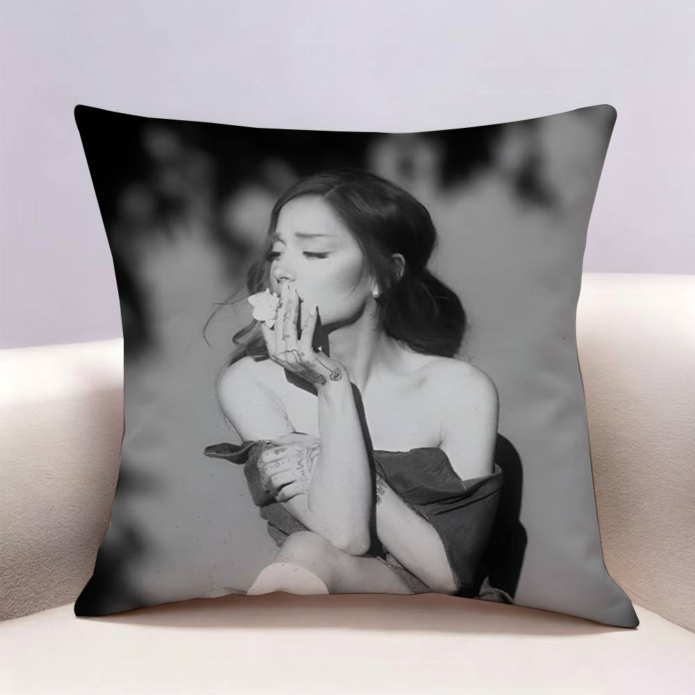 Hot Singer Ariana GGrande Doublesided print Pillow Case Cushion Cover Throw Pillow Case For Car Sofa