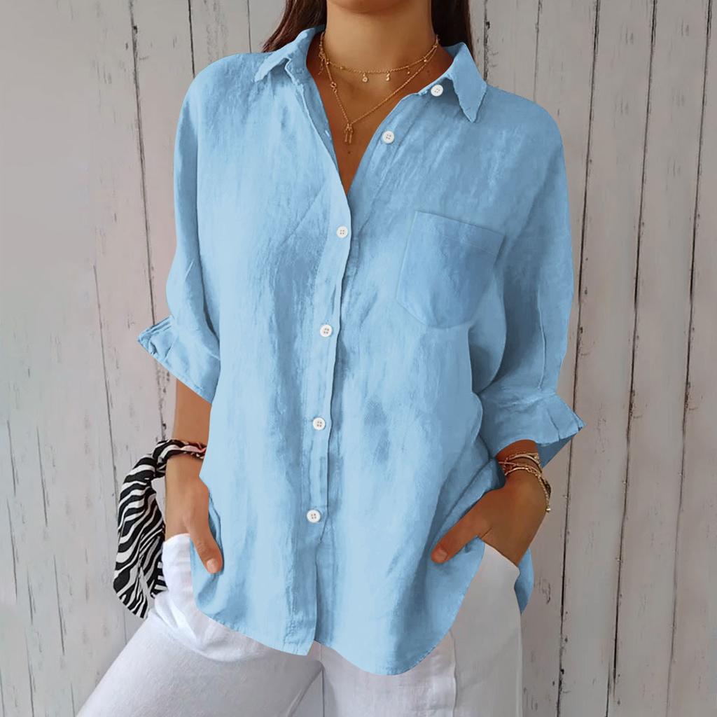 T Shirts For Women Pleated V-Neck Dressy Casual Blouses Printing Short Sleeve Summer Tops Loose Fit