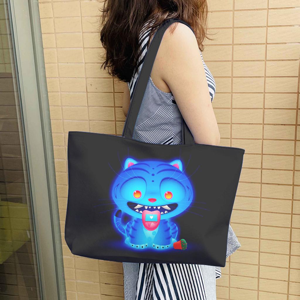 Group One-shoulder Leather Bag Tote Bag One-shoulder Bag PU Large Capacity  Cartoon
