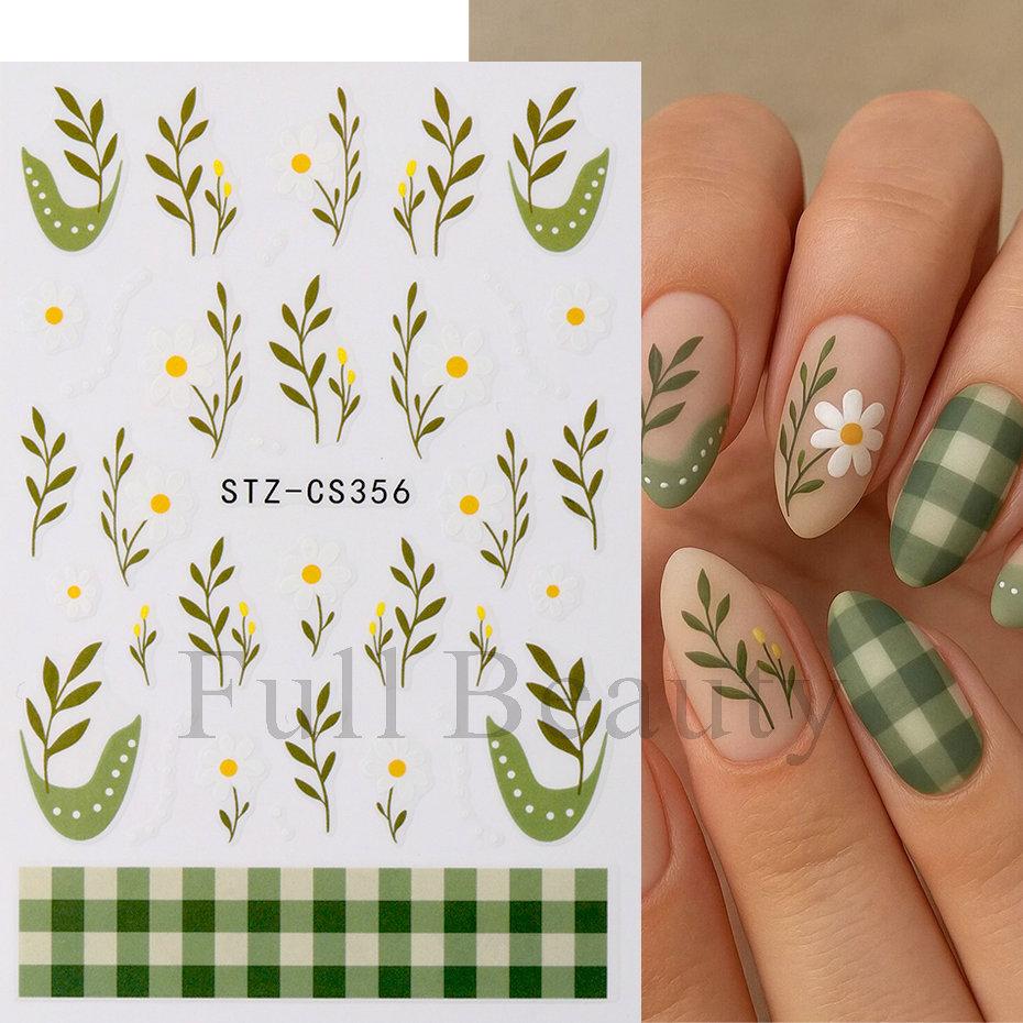 Nail Art Stickers Ins Red Lip Cherry Strawberry Y2K Sweet Cool Style Bow Digital Adhesive Nail Stickers
