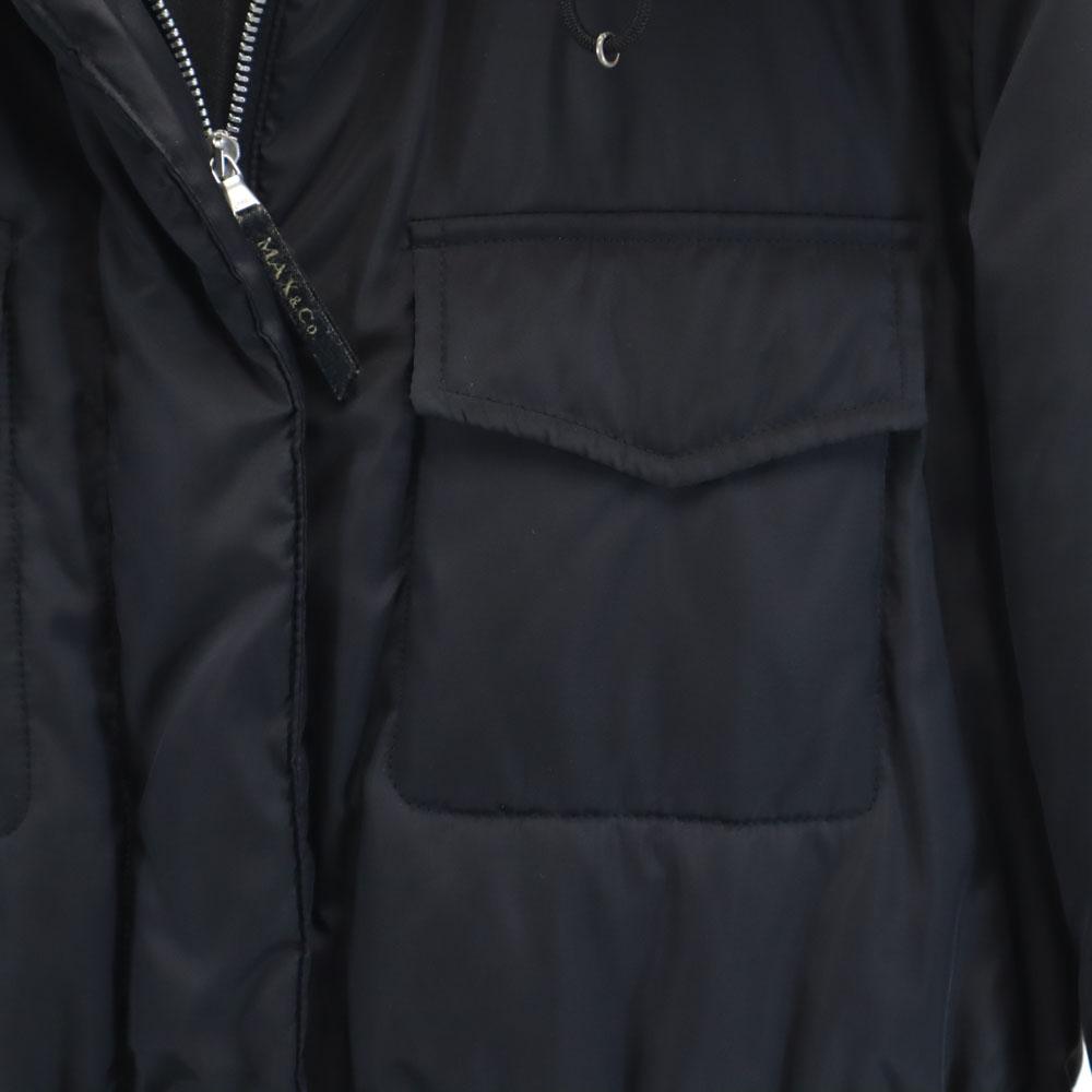 MAX&CO down coat 38 black Hoodie Women Used
