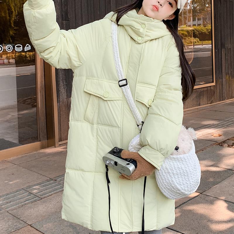 

Модные зимние пальто для женщин Верхняя одежда с капюшоном Толстые теплые длинные парки Женские куртки 2XL зелёный