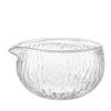 Glass Katakuchi Tea Bowl Set, Matcha Tea Ceremony Utensils, Tea Bowl, Transparent Chasen Holder, Chasen (100-piece Set), Peach-shaped Tea Scoop, 500ml