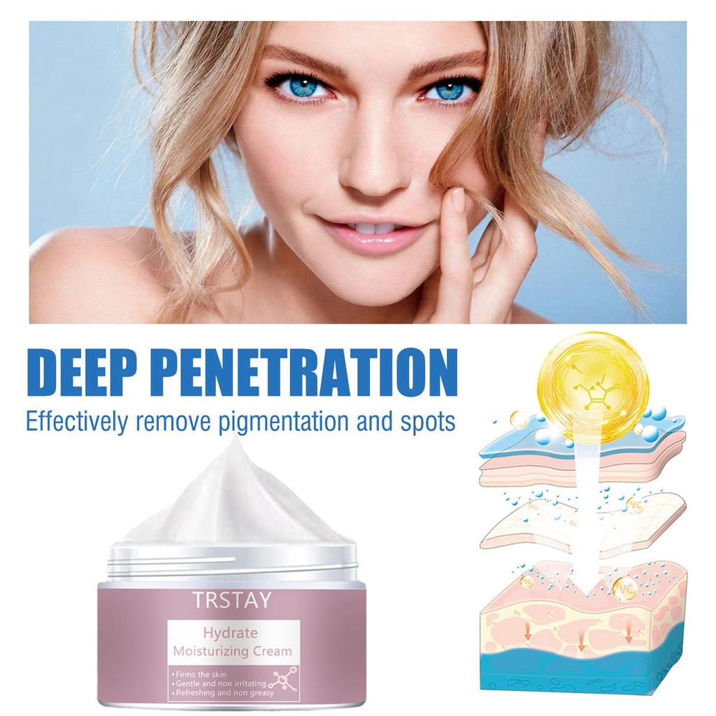 Brightening Cream Cleanses the Face, Moisturizes the Face, Balances Skin Tone, and Shrinks Pores