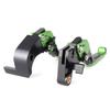 AL-mart Collapsible Telescopic 6 Stage Adjustable Brake Clutch Lever Set Kawasaki Versis X 300 / 250 2017-2019 (Green)