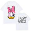 Disney Daisy Duck 85th Anniversary Men's T-Shirt Summer Casual Fashion Unisex Couples T-Shirt Y2k Clothes Parent-Child Outfit