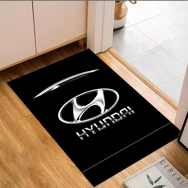 1PC Hyun-dai Motor Carpet Floor mat, Anti-slip mat Chair rug For livingroom,Bedroom, doormat home decor Gift Christmas Gifts
