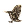 Elegant Birds Embossed Keychain Jewelry Accessory Handmade Brass Key Ring Vintage Inspired Gift For Car Keys Bag Charm