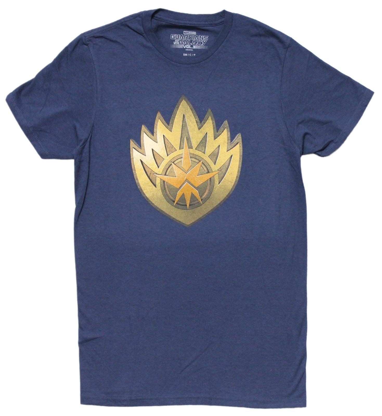 Guardians of the Galaxy New Adult T-Shirt - Star Lord Flame Insignia XXL