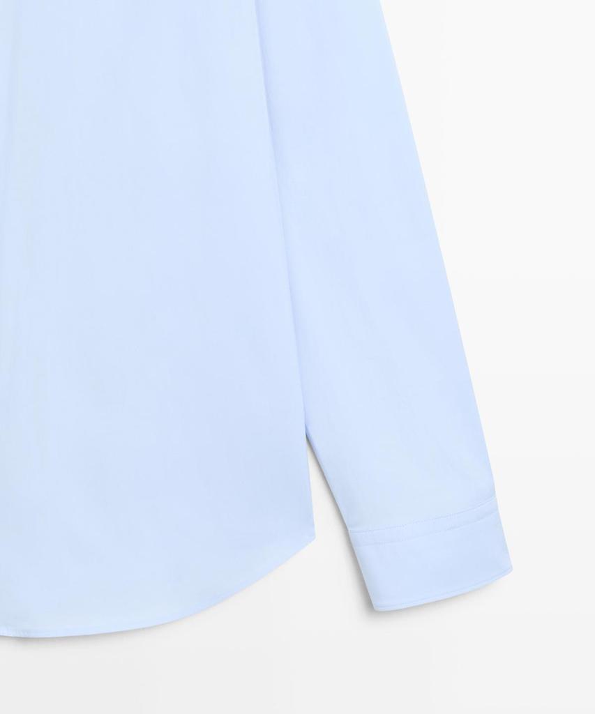 Masimodutti Cotton Blend Stretch Shirt