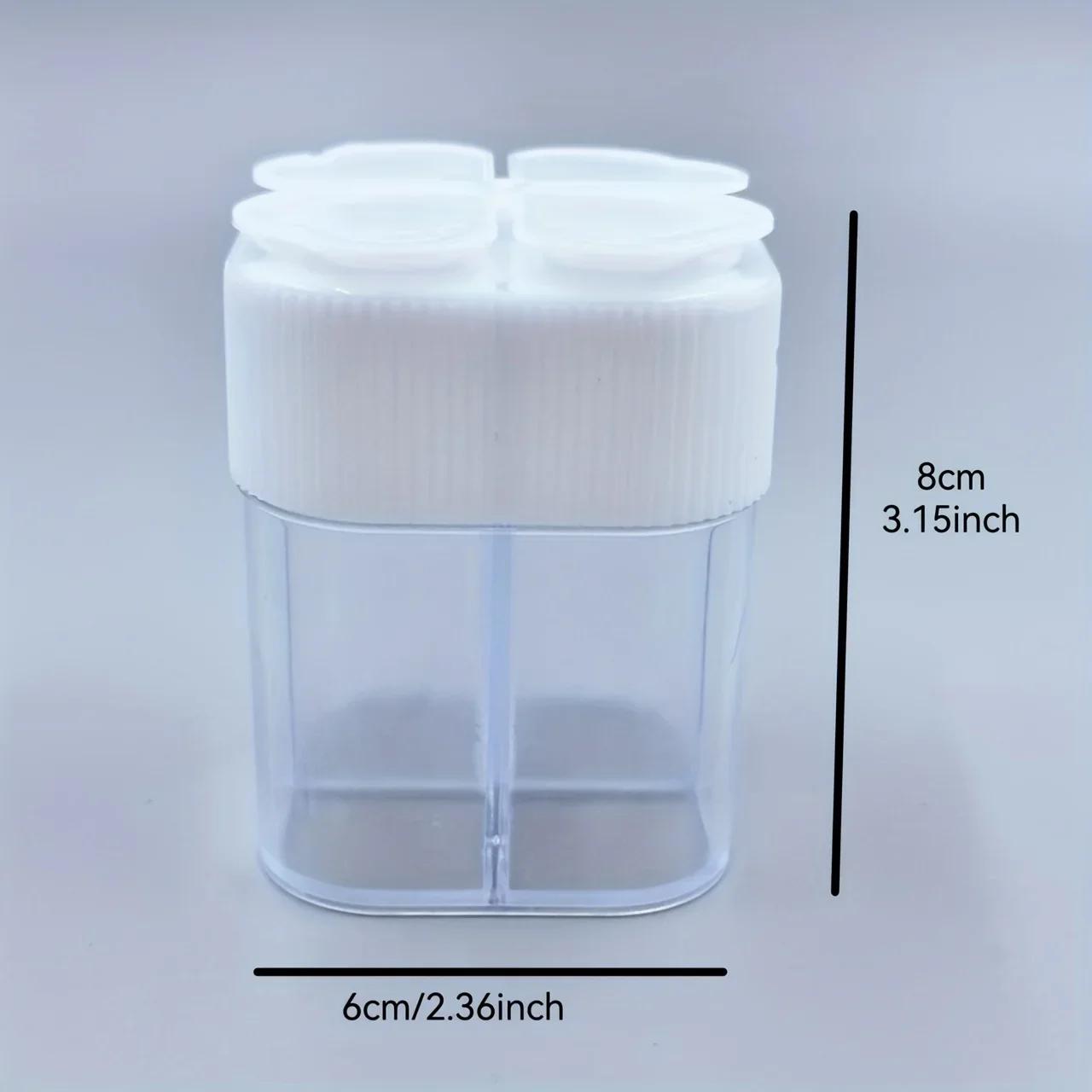 1PC 4-Hole Plastic Seasoning Dispenser, Manual Spice Shaker for Kitchen - Random Color Delivery, Spice Application