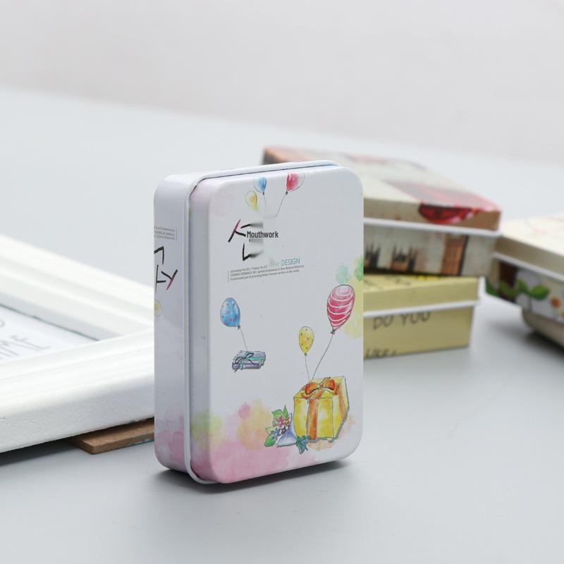 Creative Cartoon Mini Card and Hairpin Storage Tin Box