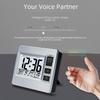 Modern Silent Alarm Clock with LCD Display for All Ages